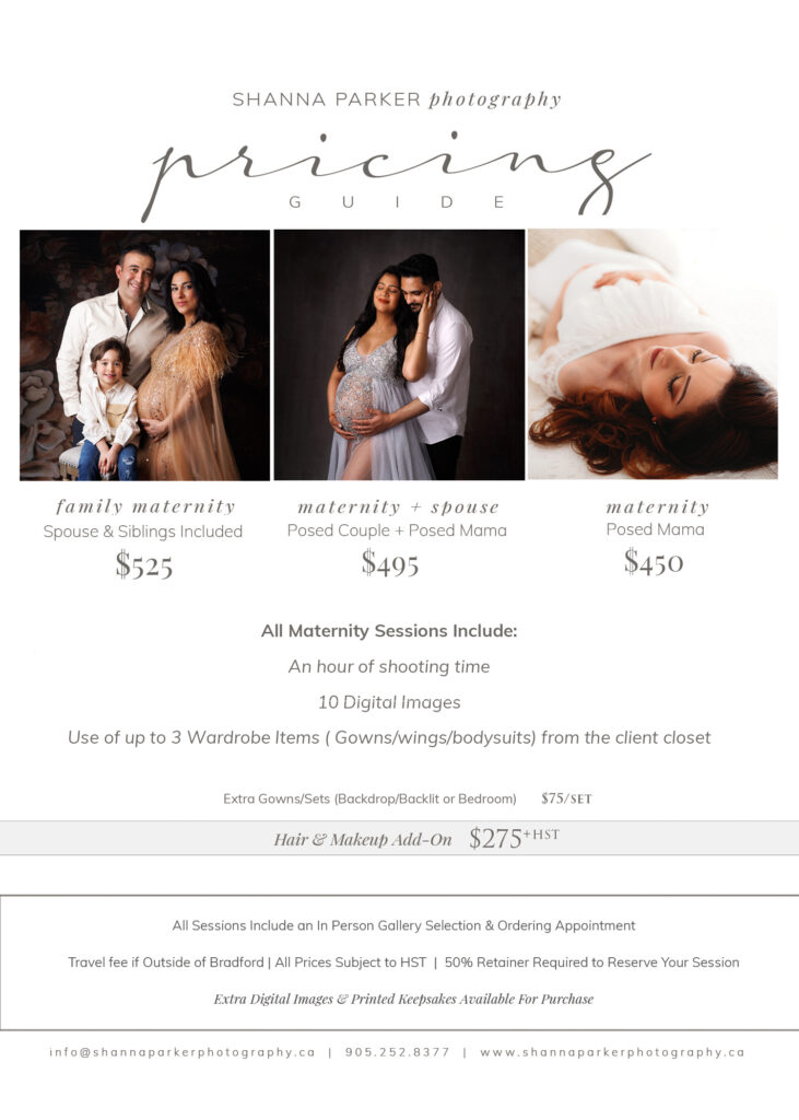 Maternity Pricing